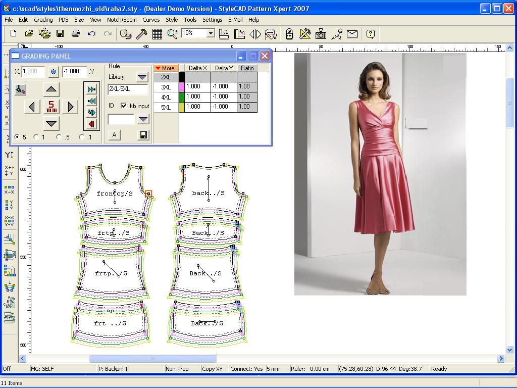 Tecnologia de visualização de roupas em sistema CAD.