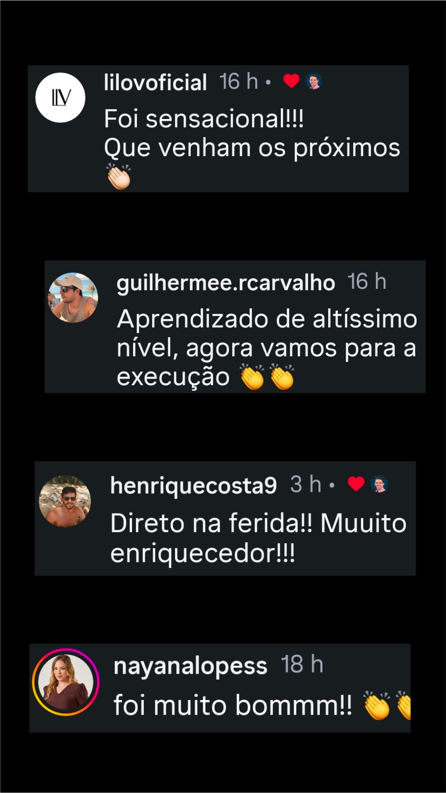 Mensagens de elogio 01